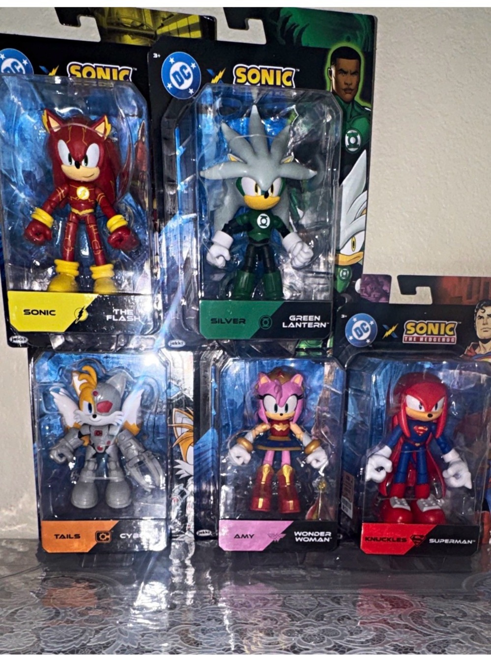 Sonic The Hedgehog x DC Crossover Action Figure Set - Sonic Brand - Multicolor